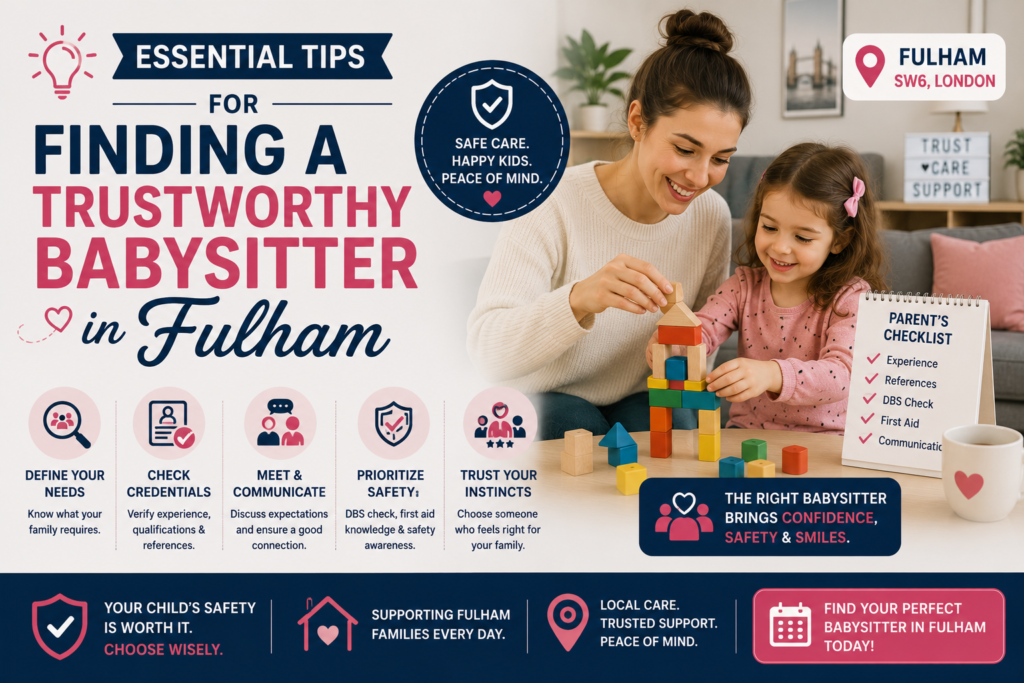 Trustworthy Babysitter in Fulham
