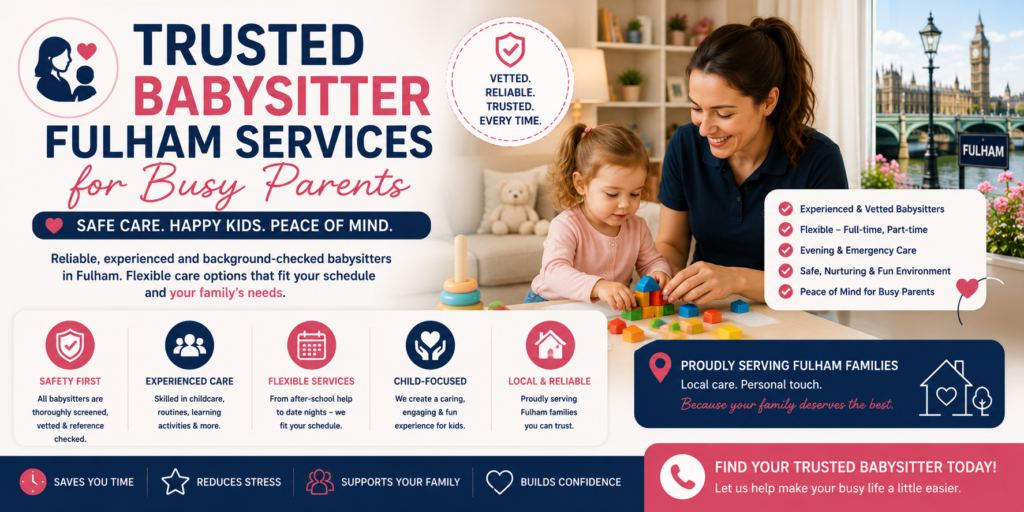 Trusted Babysitter Fulham Services