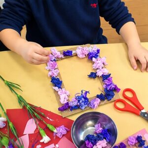 Nursery classroom activities at Caring Hands Nursery